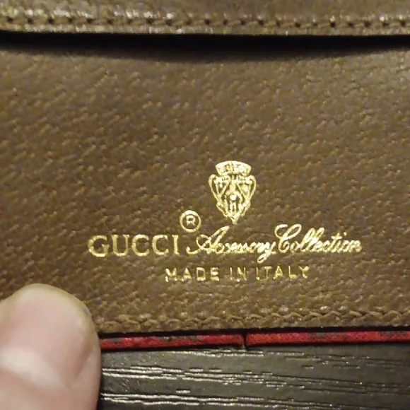 Gucci Vintage Very Rare 1980's Accessory Collection  Brown Unisex Wallet (EUC) - Picture 5 of 12
